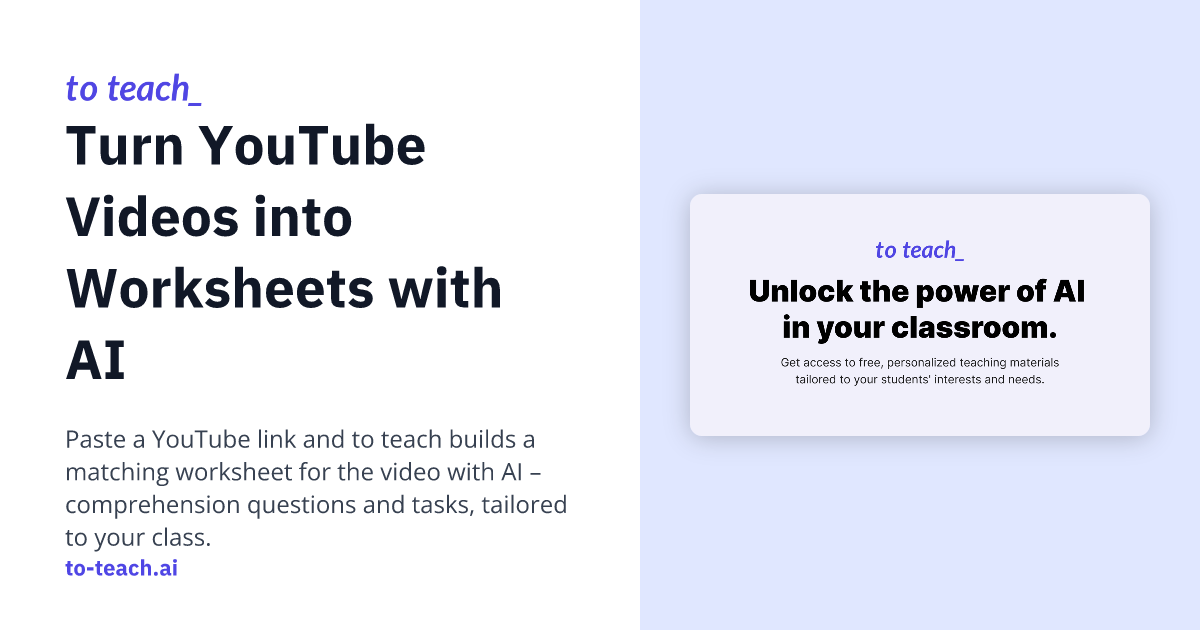 YouTube Video to Worksheet with AI | to teach